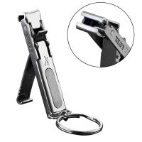 Stainless Steel Nail Clipper Portable With key ring Professional Fold Nail Trimmer High Quality Toe Nail Clipper Nail Tools