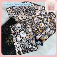 [Sticker Die-cut] ORANGE สติ๊กเกอร์ไดคัท ขนาด A5 สติ๊กเกอร์การ์ตูน สติ๊กเกอร์สุดน่ารัก สำหรับตกแต่ง สติ๊กเกอร์