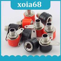 xoia68 Shop 5pcs 4mm Banana Plug Connector for Tester Instrument Terminal DIY Model Parts Security Panel Banana Socket