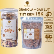 Combo Granola siêu hạt Gạo lứt sấy rong biển ngũ cốc giảm cân dinh dưỡng