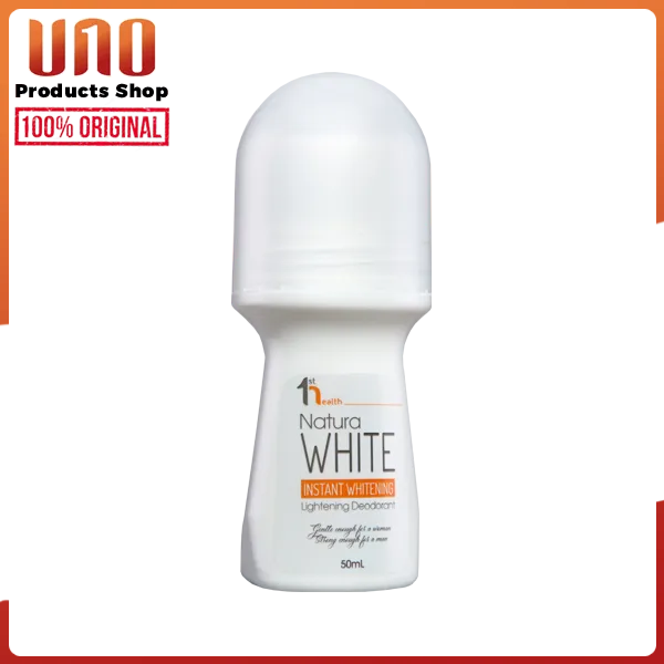 UNO Original Natura White Instant Whitening and Lightening Deodorant deo  roll on rollon for men and women whitening underarm antiperspirant for body  odor dark black underarm | Lazada PH