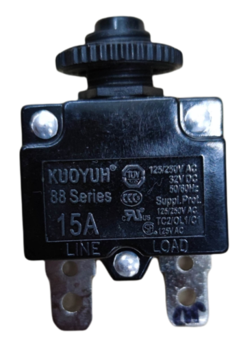 Kuoyuh Circuit Breaker 88 Series Push to Reset 15A 125V | Lazada PH