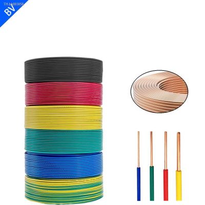 ☒▩ 10Meters BV 18/17/15/13/11/9/7 Awg Single Core Hard Wire Home Improvement Household Wire PVC Sheathed Pure Copper Core Cable