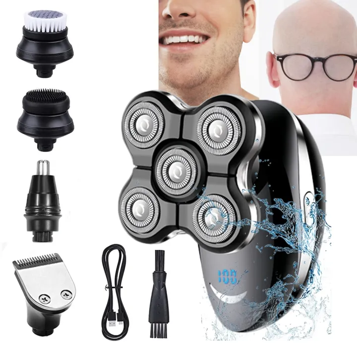 5in1 4D Freedom Grooming Head Shaver For Bald Men Skull Shavers