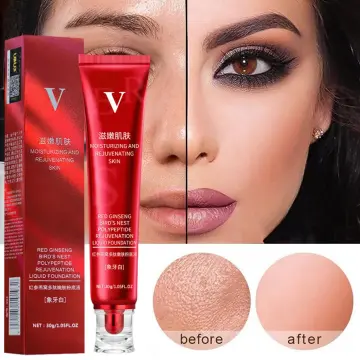 NEW FV Foundation Red Ginseng Bird's Nest Liquid Foundation Oil-control  Waterproof Hydrating Concealer Long-lasting Face Base 15