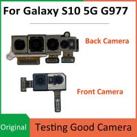 เดิมด้านหน้าด้านหลังกล้องด้านหลังโมดูลสายดิ้นเปลี่ยนสําหรับ Samsung Galaxy S10 5G G977B G977N G977U