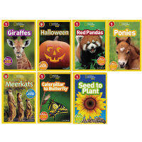 English original picture book National Geographic Kids Readers L1 full color National Geographic 7 volumes L1 combined sale of one-stage graded readers