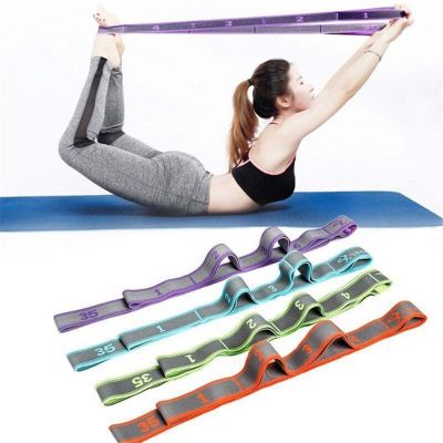 ARETAEUS Professional Dance Nylon Strap Resistance Elastic Latex wire Tension Band Pilates Stretch Rope Yoga Belt