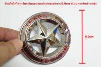 ป้ายโลโก้โลหะสีโครเมี่ยม TAXES EDITION ขนาดเส้นผ่าศูนย์กลาง 8.0cm มีเทปกาวสองหน้าด้านหลัง