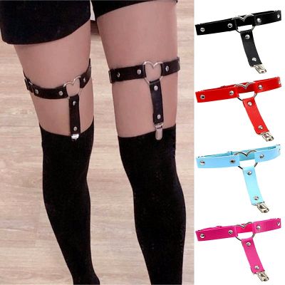 【YF】♦  Punk Leather Garter Elasticity Harness Tight Suspender Leg Bondage Belts