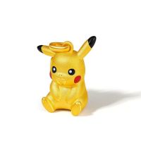 Takara Tomy Pikachu จี้สามมิติ18K สำหรับผู้หญิงสร้อยคอจี้แบบสวยหวานส่งวันเกิดของคนรักแฟนสาว