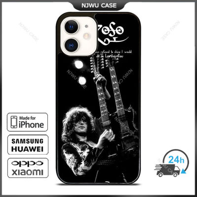 Jimmy Page Led Zeppelin Phone Case for iPhone 14 Pro Max / iPhone 13 Pro Max / iPhone 12 Pro Max / XS Max / Samsung Galaxy Note 10 Plus / S22 Ultra / S21 Plus Anti-fall Protective Case Cover