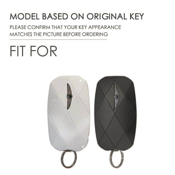 for-genesis-gv60-gv90-car-key-case-cover-shell-car-remote-key-handmade-top-layer-leather-accessories