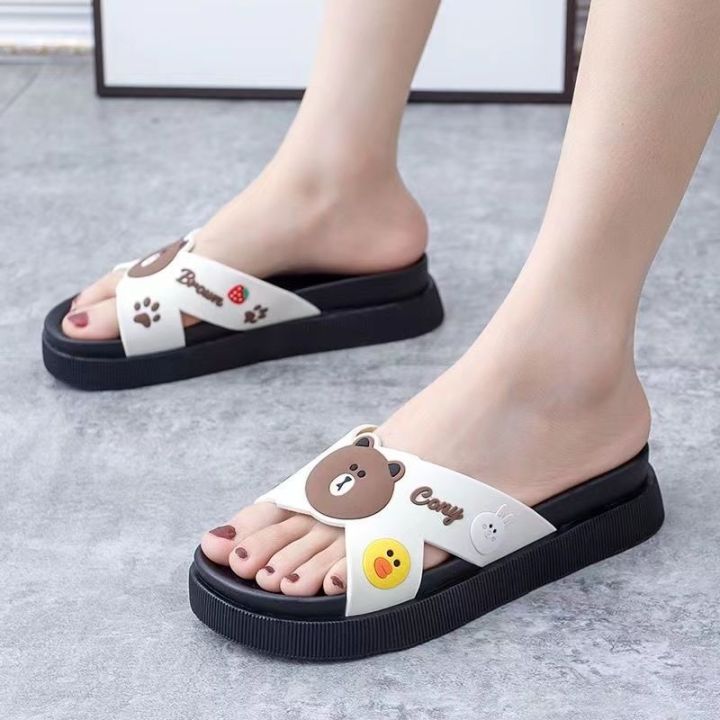 july-2023-new-slippers-womens-outerwear-summer-fashion-korean-version-of-ins-net-infrared-all-match-thick-soled-soft-soled-shoes