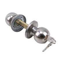 Round Ball Privacy Door Knob Set Bathroom Handle Lock With Key For Home Door Hardware Supplies