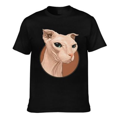 Crazy Sphynx Cat Mens Short Sleeve T-Shirt