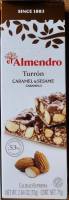 Almendro Turrón Chocolate with almonds - รสCaramel&amp;Sesame - นำเข้าจากยุโรป น้ำหนัก. 75g BBF 31/01/24