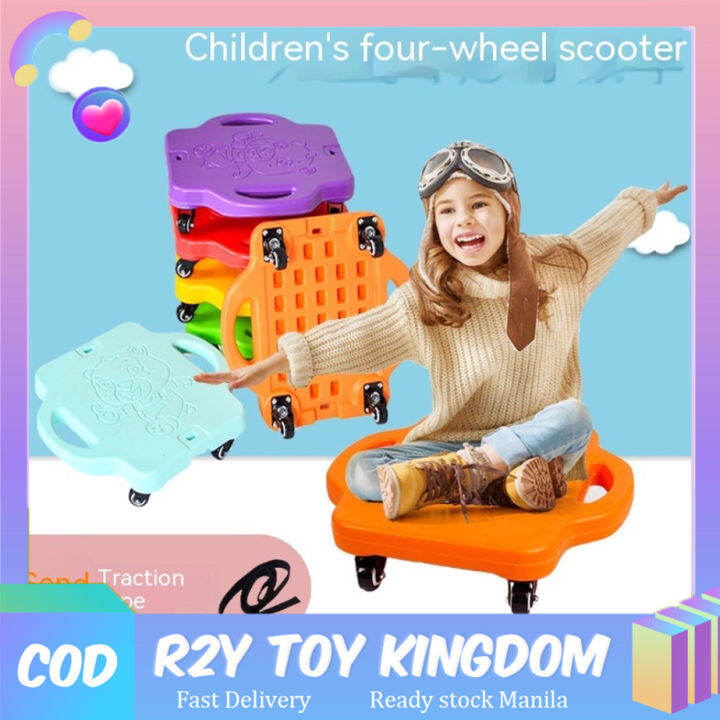 Indoor Scooter Board with Safety Handles Occupational Physical Therapy