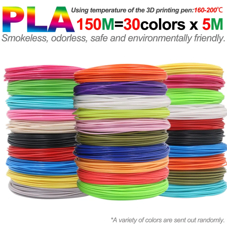 3D Pen Filament PCL PLA 1.75mm Diameter Consumables For 3D Printing Pens  20Colors/100Meters 30Colors/150Meters