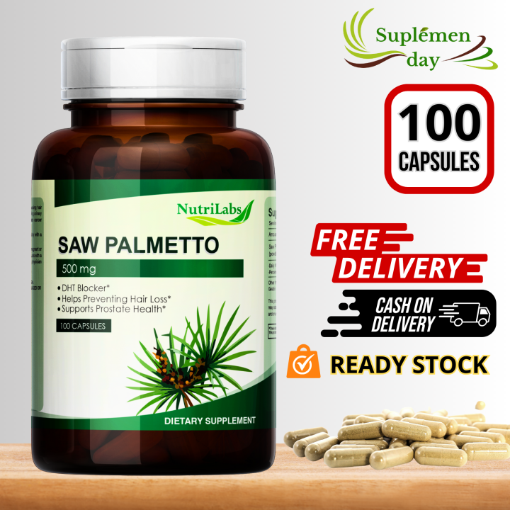 NUTRILABS SAW PALMETTO 500MG DHT BLOCKER 100 CAPS ORIGINAL USA Lazada