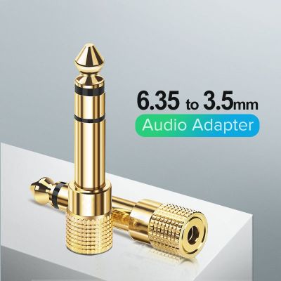 Jack 3.5 Speaker Connector 6.35mm Male to 3.5mm Female Audio Connector 3.5 Jack Aux Cable for Speaker Amplifier Guitar Jack 6.35