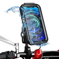 Anti-Theft Bike Phone Support Waterproof Case Bike Motorcycle Handlebar Mirror Stand Holder for 4.7-6.8" Mobile Phone Mount Bag