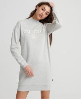 SUPERDRY APPLIQUE SWEAT DRESS - เดรส เดรสลำลอง สำหรับผู้หญิง สี Applique Summer Marl