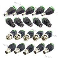 10pcs 12V 2.1*5.5mm DC BNC Male Female Adapter Video Balun Plug Connector for Led Strip Lights CCTV Camera AccessoriesYB23TH