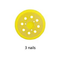 5นิ้ว123มิลลิเมตร8-Hole 3เล็บสำรองแผ่นขัดสำหรับแผ่นขัดเหมาะกับเครื่องบดมุมซานเดอร์ขัดเครื่องมืออุปกรณ์เสริม