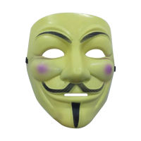 (กลิ่น) จัดส่งฟรีแฮกเกอร์หน้ากากสีขาว V For Vendetta ฮาโลวีนหน้ากากเครื่องแต่งกายคอสเพลย์ปาร์ตี้ลดราคา