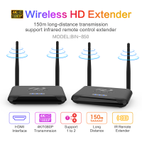 Wireless HDMI Transmitter and Receiver, 4K 30Hz HD Wireless HDMI Extender, Support 2.4G / 5G Streaming Video Audio from Laptop, PC, Phone to HDTV Projector for Home Theater, Conferences, Games