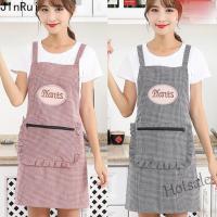 【hot sale】✾✸ D13 ?ready stock?Pure Cotton Zipper Pocket Bib Apron Household Kitchen Hand-Erasable Long Sleeve Apron-Way Fashion Coverall Waterproof and Oil-Proof Overalls