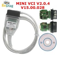 Real Firmware V2.0.4 MINI VCI Newest V15.00.028 MINI-VCI FTDI FT232RL Multi-Language For Toyota TIS Techstream Code Reader