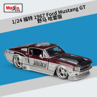 แผนที่เมจิ 1:24 ฟอร์ดมัสแตง 1967 Ford Mustang GT โมเดลรถอัลลอยรุ่น Harley ~