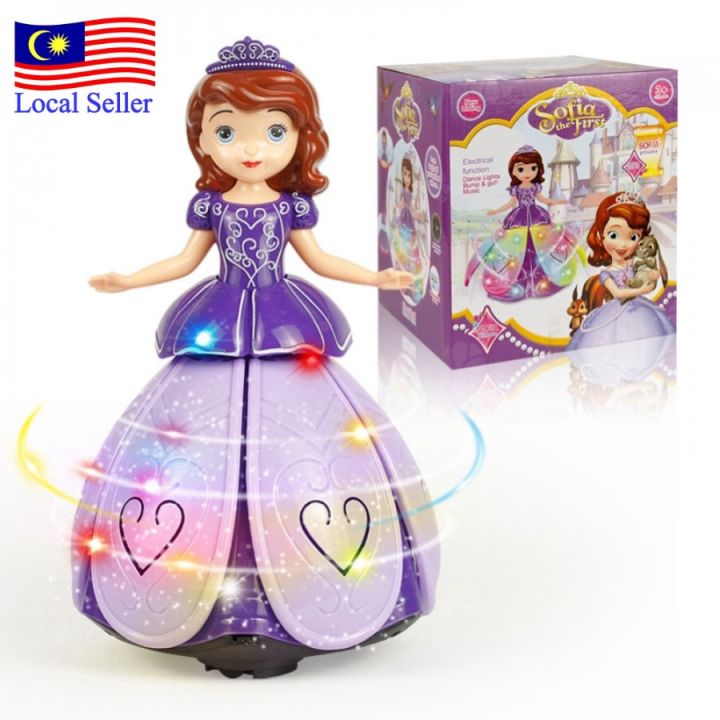 Multifunction Dancing Princess Sofia The First Music Doll LED Light ...