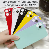 Back Cover and Camera Protector for iPhone 11, change iphone 11 to iPhone 13Pro, modified Phone Case Back Film Sticker Back Cover and Camera Protector for iPhone 11 X XR XS MAX, Change to iPhone 13Pro, modified Phone Case Back Film Sticker