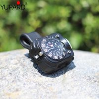 YUPARD Tactical Compass FlashLight Rechargeable Q5 Watch Wristlight Flashlight Waterproof Wrist Lighting Lamp Outdoor 5 Modes