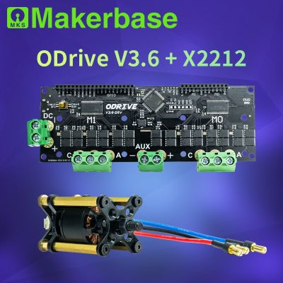 Makerbase ODrive3.6 56V พร้อม MKS X2212มอเตอร์ FOC BLDC AGV Servo Dual Motor Controller Board ODrive 3.6