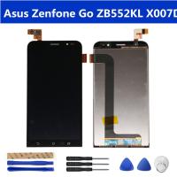 สำหรับ Asus Zenfone Go ZB552KL X007D สัมผัสหน้าจอ LCD หน้าจอดิจิตอล5.5นิ้วชิ้นส่วนอะหลั่ยประกอบครบชุด