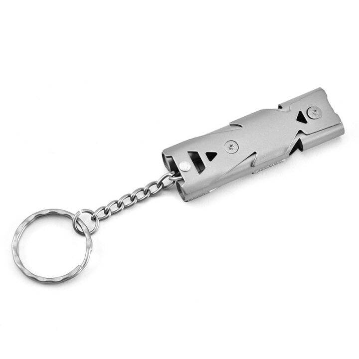 outdoors-high-decibel-portable-keychain-whistle-stainless-steel-double-pipe-emergency-survival-whistle-multifunction-tools-survival-kits