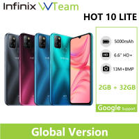 Infinix HOT 10 LITE Mobile Phone Global version 2GB 32GB 6.6HD 1600*720P 5000mAh Battery 13MP Camera Helio A20