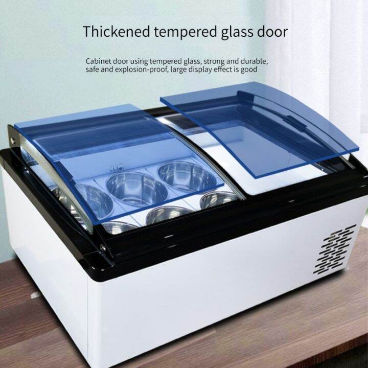 refrigerator Commercial Ice Cream Freezer Showcase Desktop Frozen