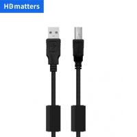 สายยูเอชบีเครื่องพิมพ์ด้วยแกนเฟอร์ไรต์ USB ความเร็วสูง2.0ตัวผู้กับตัวผู้ Epson สายเคเบิลสำหรับ Canon HP เครื่องสแกนเครื่องพิมพ์ฉลาก ZJiang