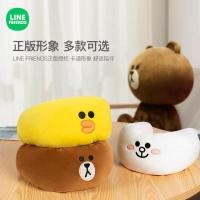 【cw】BROWN Automotive Headrest Neck Pillow Neck u Cartoon Cute Car Pillow Car Seat Cervical Pillow ！