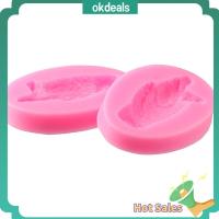 OKDEALS 2Pcs สีชมพูอมชมพู แม่พิมพ์ซิลิโคนนกฮูก 8.25.71.3ซม. ซิลิโคนทำจากซิลิโคน แม่พิมพ์ธีมสัตว์ แม่พิมพ์ซิลิโคนนกฮูก พุดดิ้ง