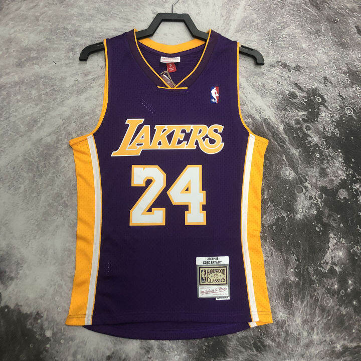 Men's Mitchell & Ness Kobe Bryant Purple Los Angeles Lakers 2008-09  Hardwood Classics - Authentic Jersey