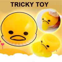 Funny Toy Puking Squishy Yolk Egg Ball Stress Yellow Goop With Q7R5