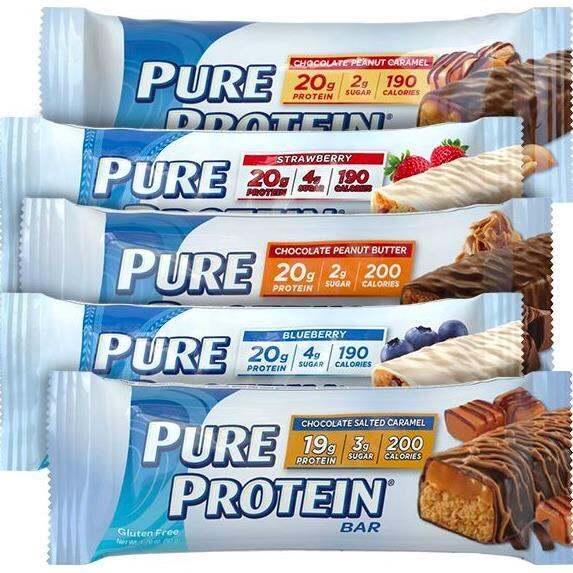 Pure Protein Bar Cookie Dough Chocolate Chip Peanut Butter Caramel