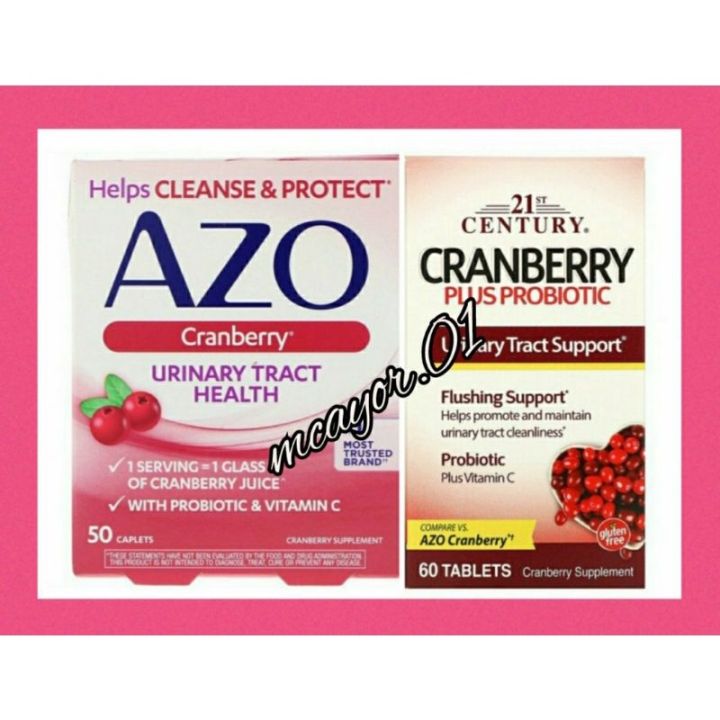 ♾ 21st Century Cranberry Plus Probiotic 60 Tablets Azo Urinary Tract Health Cranberry 50 2355