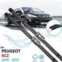 ไม้เช็ดรถใบมีดสำหรับPeugeot RCZ 2009 ~ 2016ด้านหน้าWindscreen Wipersอุปกรณ์เสริมรถยนต์2010 2011 2012 2013 2014 2015